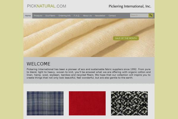 picknatural.com site used Pick-natural