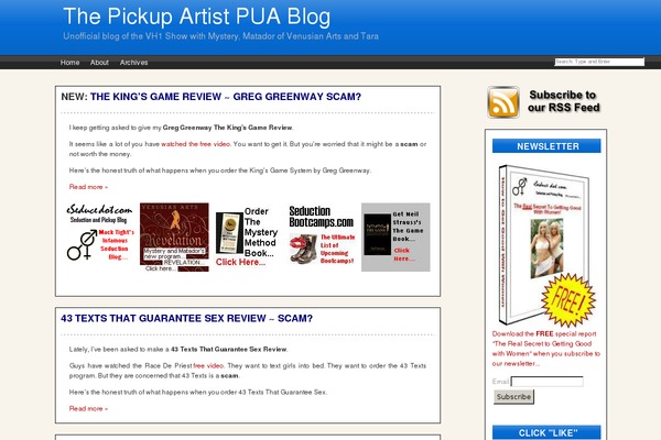 pickupartist2.com site used Blueshadow