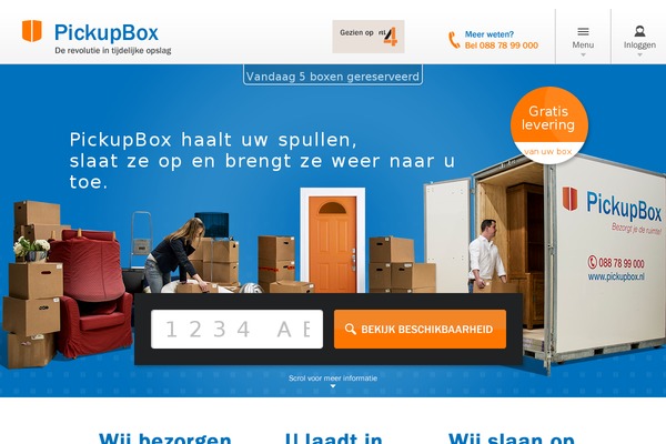 pickupbox.nl site used WP Bootstrap Starter