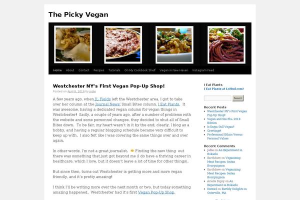 pickyvegan.com site used Pickyvegan