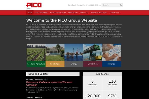 Pico theme site design template sample