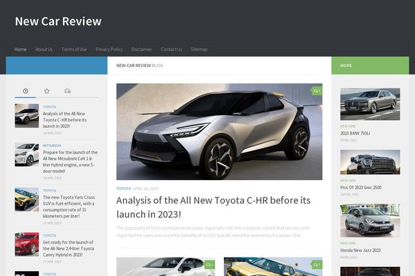 Hueman theme site design template sample