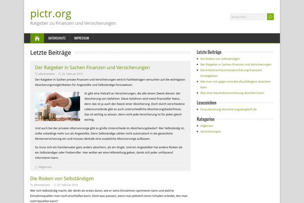 HappenStance theme site design template sample