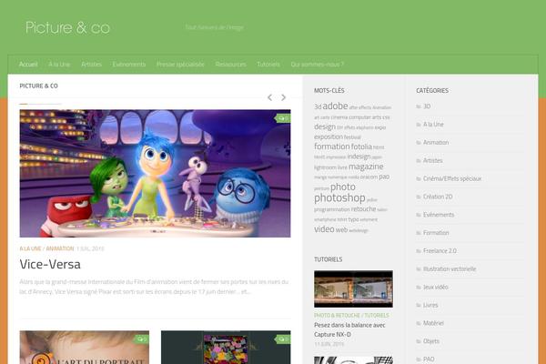 Hueman theme site design template sample
