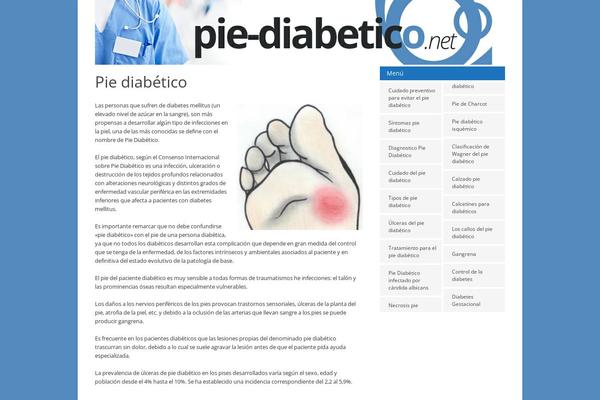 pie-diabetico.net site used Gonzo Child