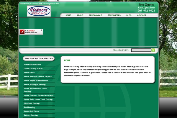 piedmont-fencing.com site used Piedmont-fencing