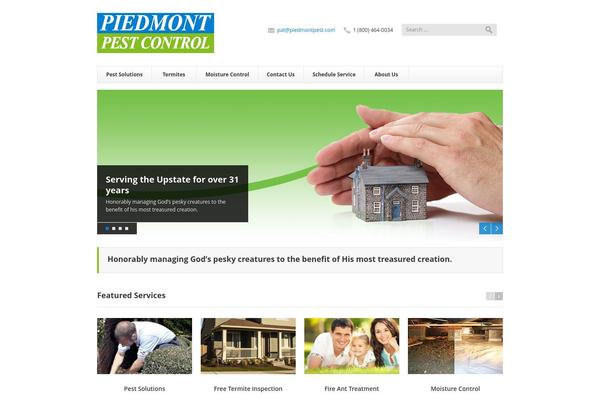 Piedmont theme site design template sample