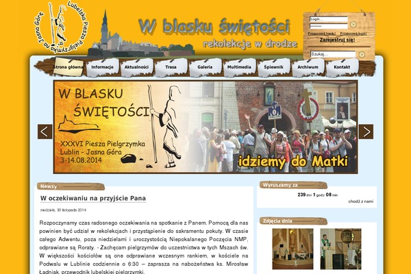 pielgrzymka.lublin.pl site used Pielgrzymka