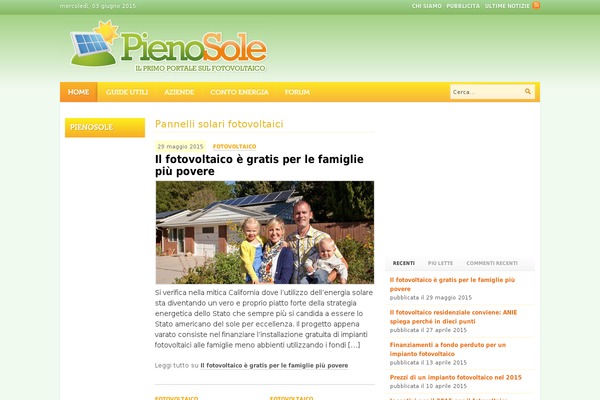 pienosole.it site used Pienosole