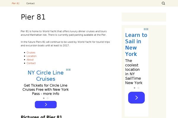 pier81.com site used Twenty Thirteen