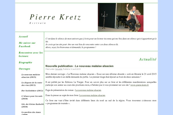 pierre-kretz.fr site used Pierre