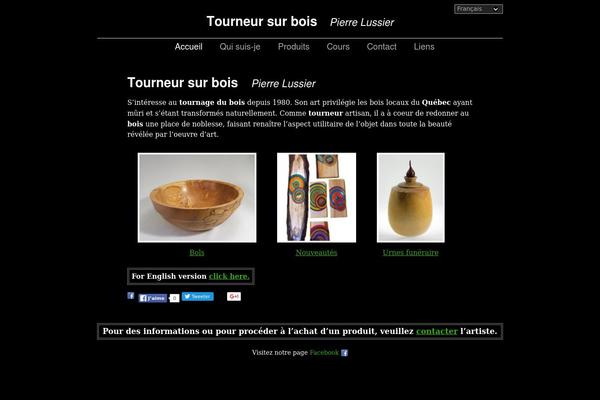 pierrelussier.com site used Pierre