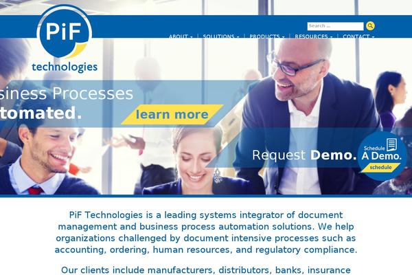 piftechnologies.com site used Pif