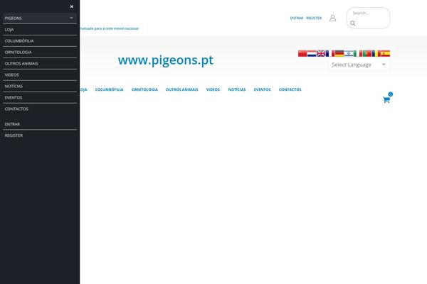 pigeons.pt site used Linkspatrocinados