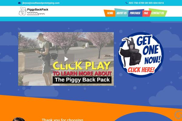 piggybackpack.net site used Piggybackpack