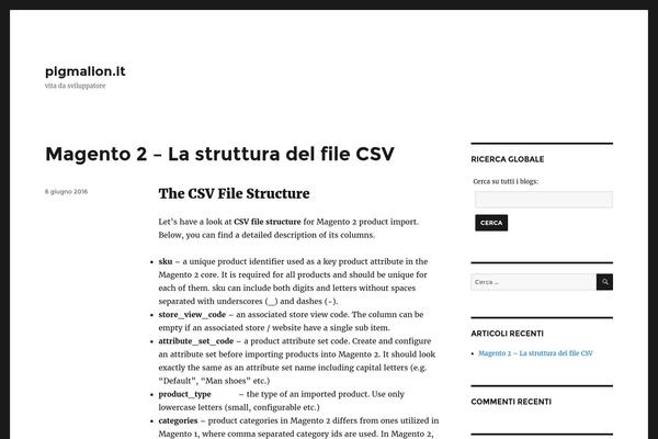 WordPress website example screenshot