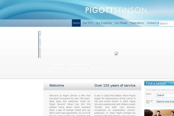 pigott.com.au site used Pigott-stinson