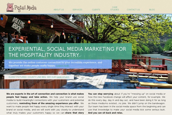 WordPress website example screenshot