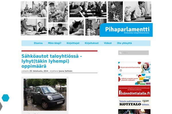 pihaparlamentti.fi site used Political-campaign