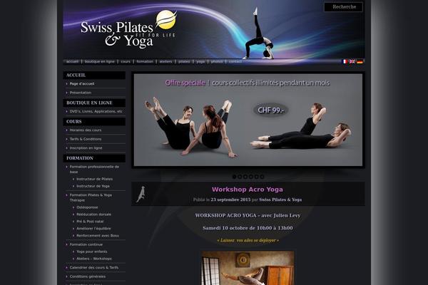Pilates theme site design template sample