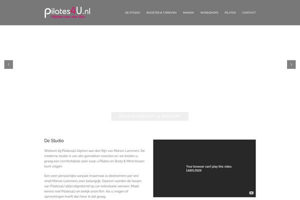 pilates4u.nl site used Pilates4u