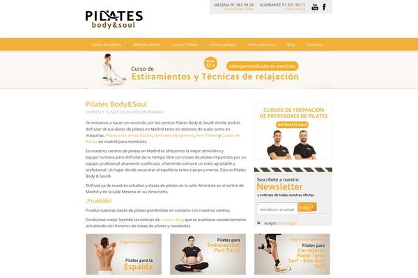 Pilates theme site design template sample