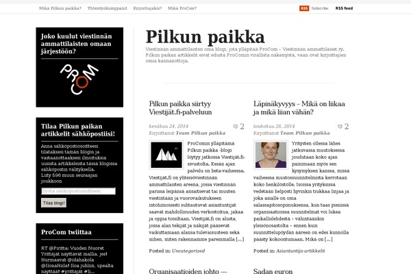 WordPress website example screenshot