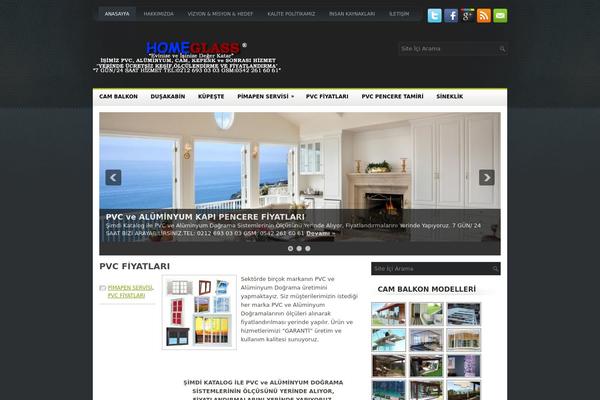 Pravda theme site design template sample