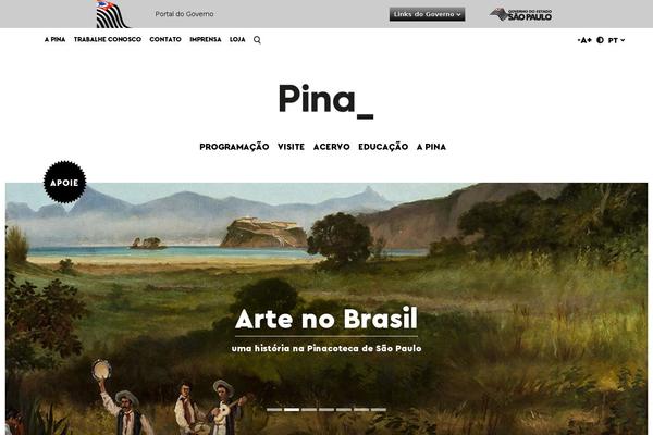 pinacoteca.org.br site used Pinacoteca-hub