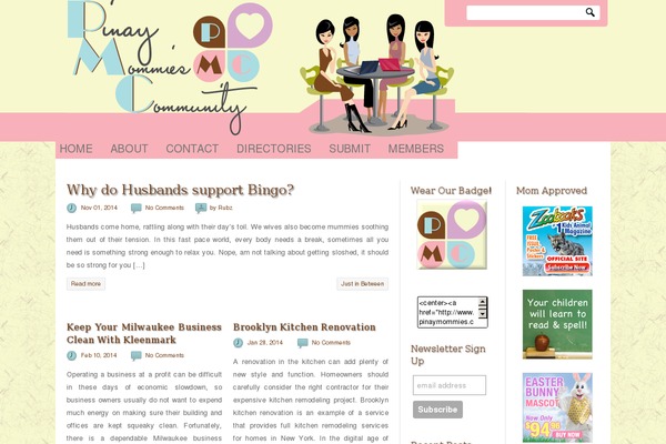 pinaymommies.com site used Bubbly