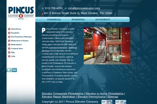pincuselevator.com site used Pincus