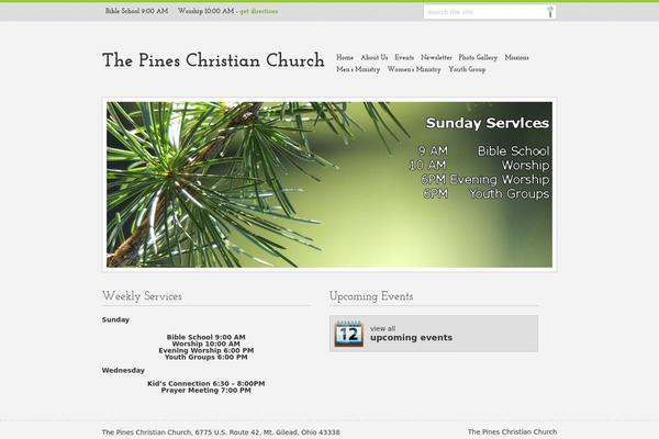 pineschristianchurch.net site used Stylish-church-theme