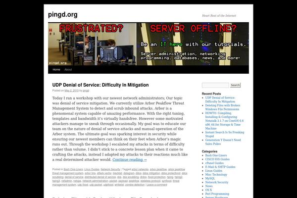 WordPress website example screenshot