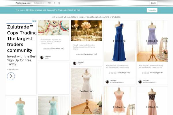 Pinclone theme site design template sample