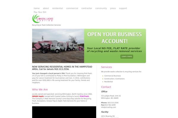 WordPress website example screenshot