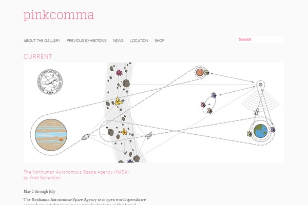 pinkcomma.com site used Grid Theme Responsive