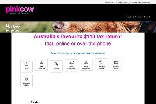 pinkcow.com.au site used Pinkcow