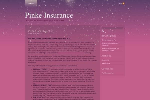 pinkefz.com site used Strange Little Town