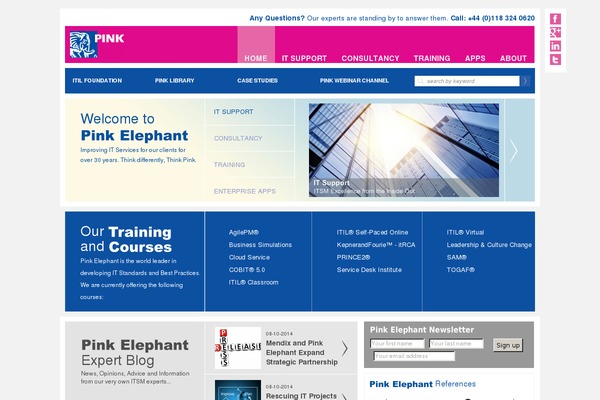 Pink theme site design template sample