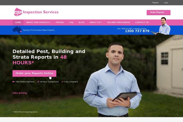 pinkinspections.com.au site used Pink-pest-inspections