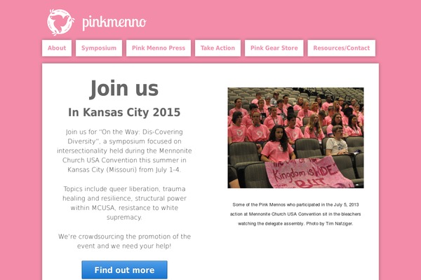 pinkmenno.org site used Pinkmenno