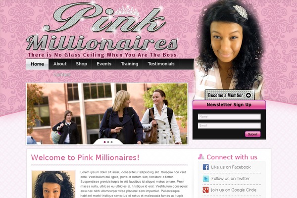 pinkmillionaires.com site used Pink