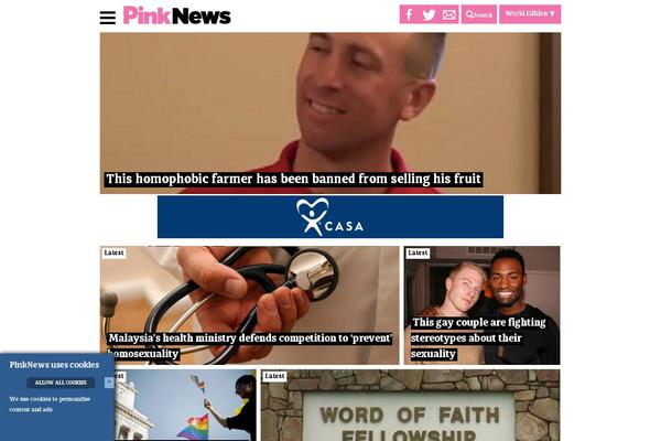 pinknews.co.uk site used Pinknews