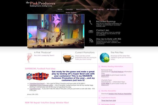 Pink theme site design template sample