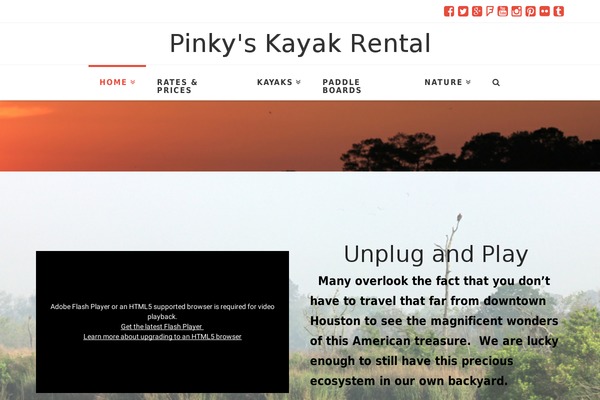 pinkyskayakrental.com site used Zeesynergiepro