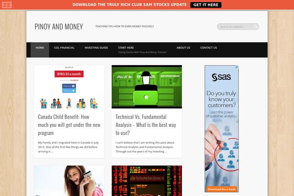 Pinboard theme site design template sample