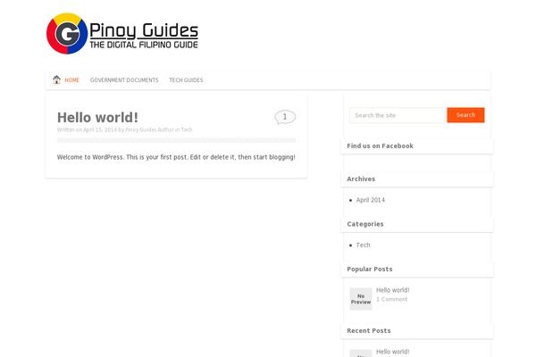 WordPress website example screenshot