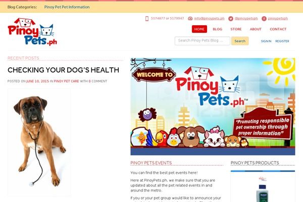 pinoypets.ph site used Upbootstrap3wp