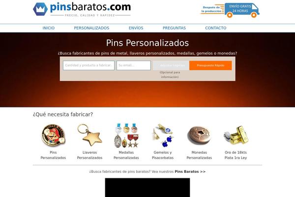 pinsbaratos.com site used Meet GavernWP