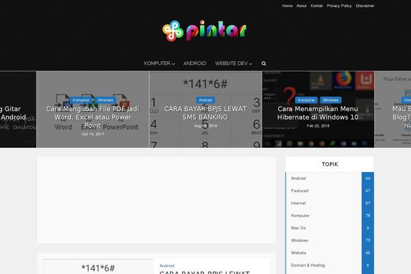 pintar.co.id site used Pintar